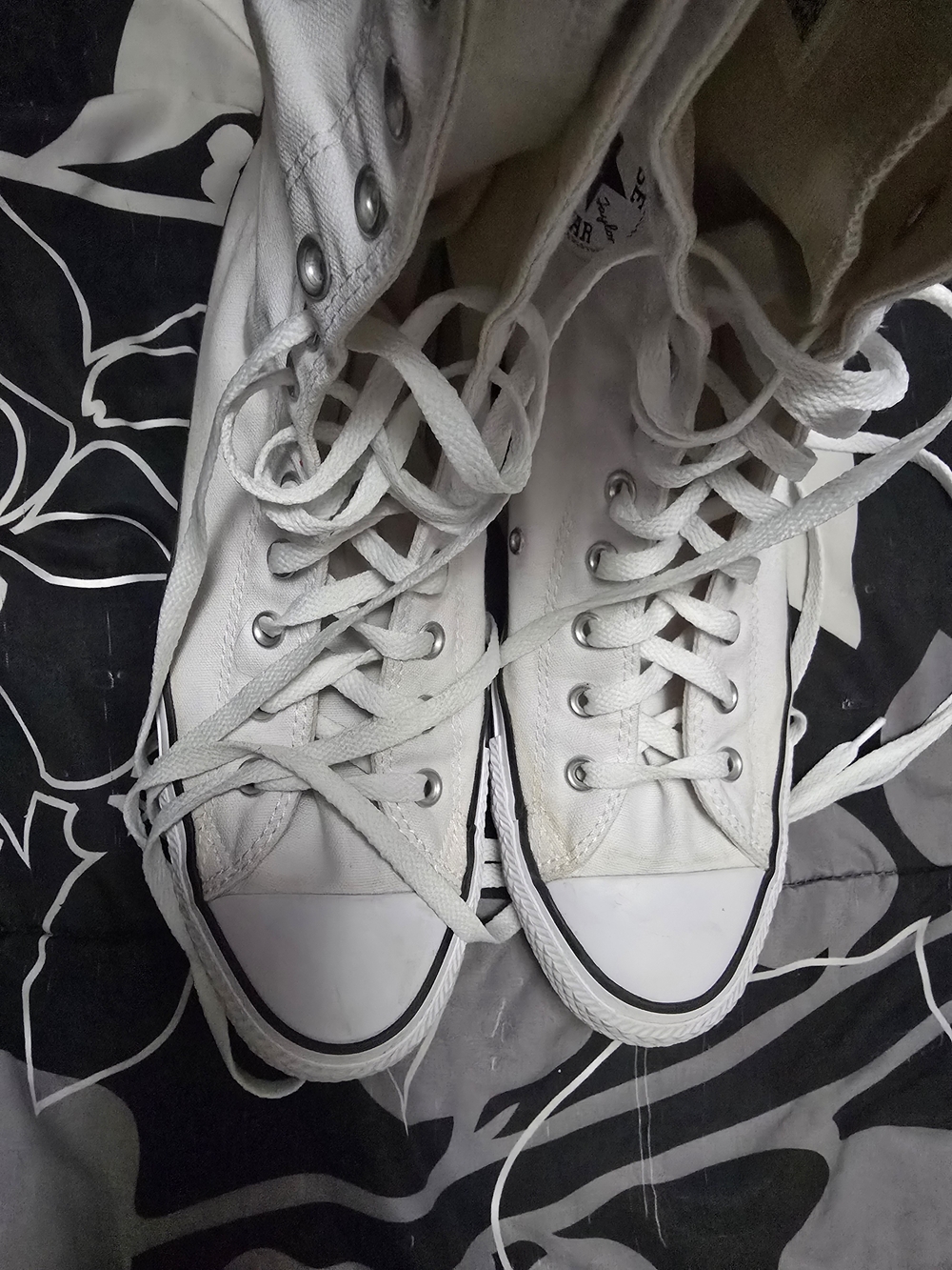 Converse All Star White High-Top Lace-Up Sneakers 11 - Picture 14 of 16